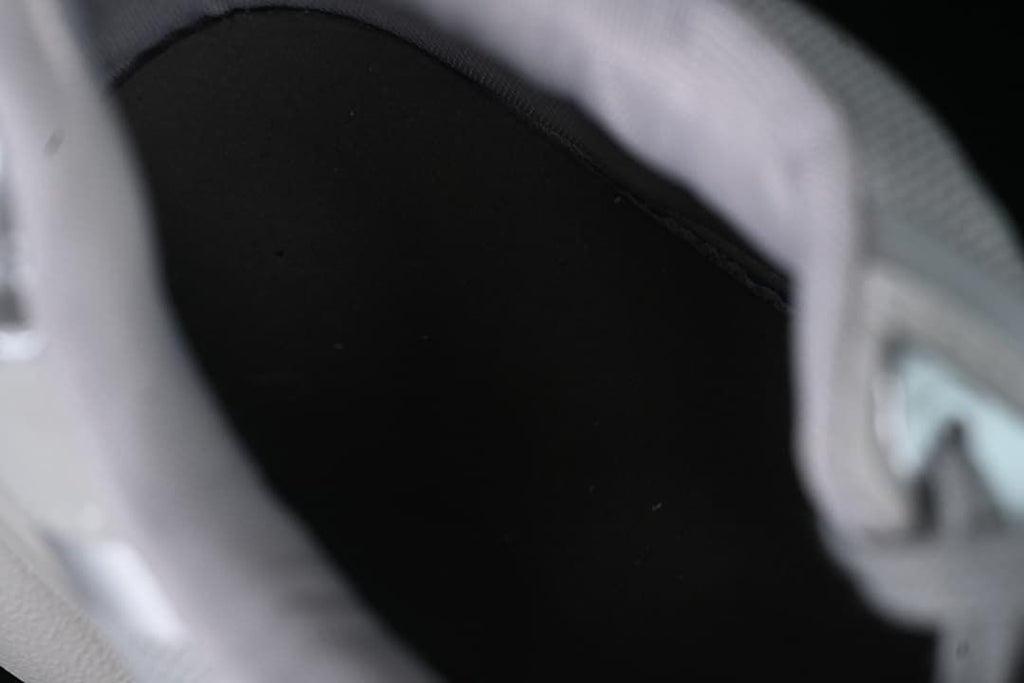 Close-up view inside the sneaker