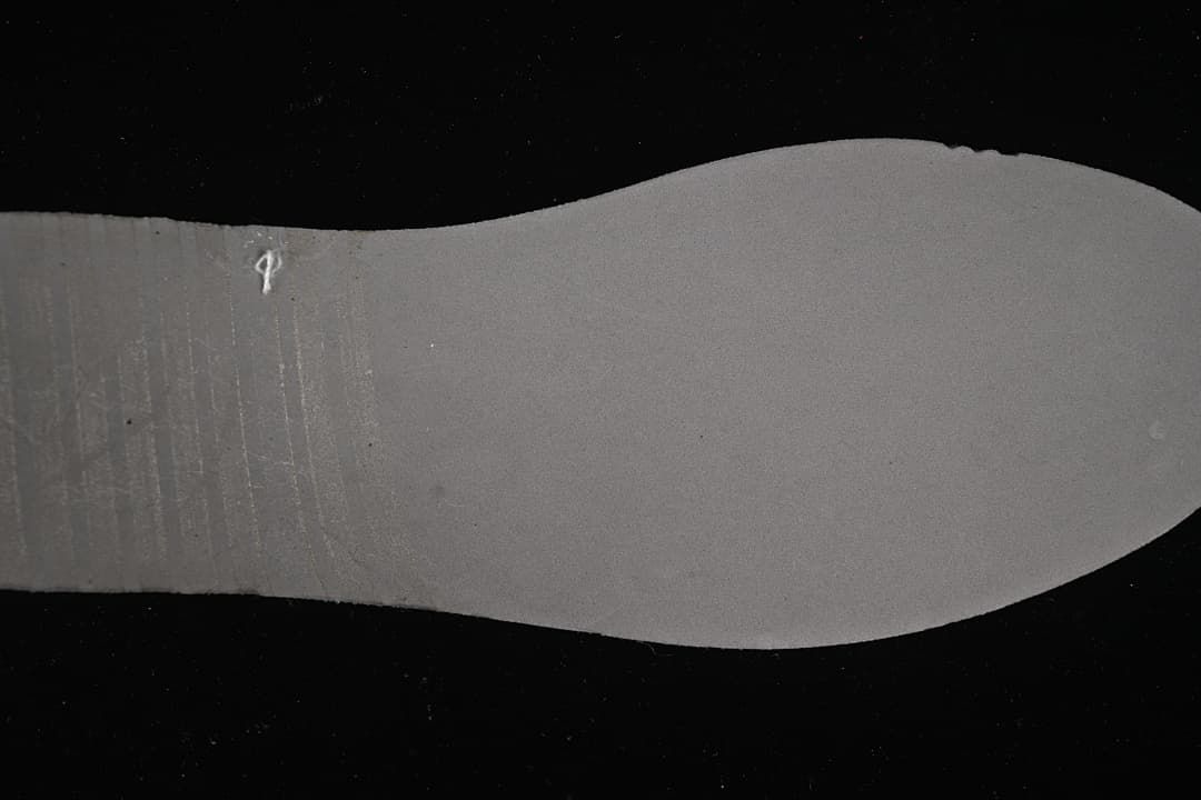 Grey outsole shown from below