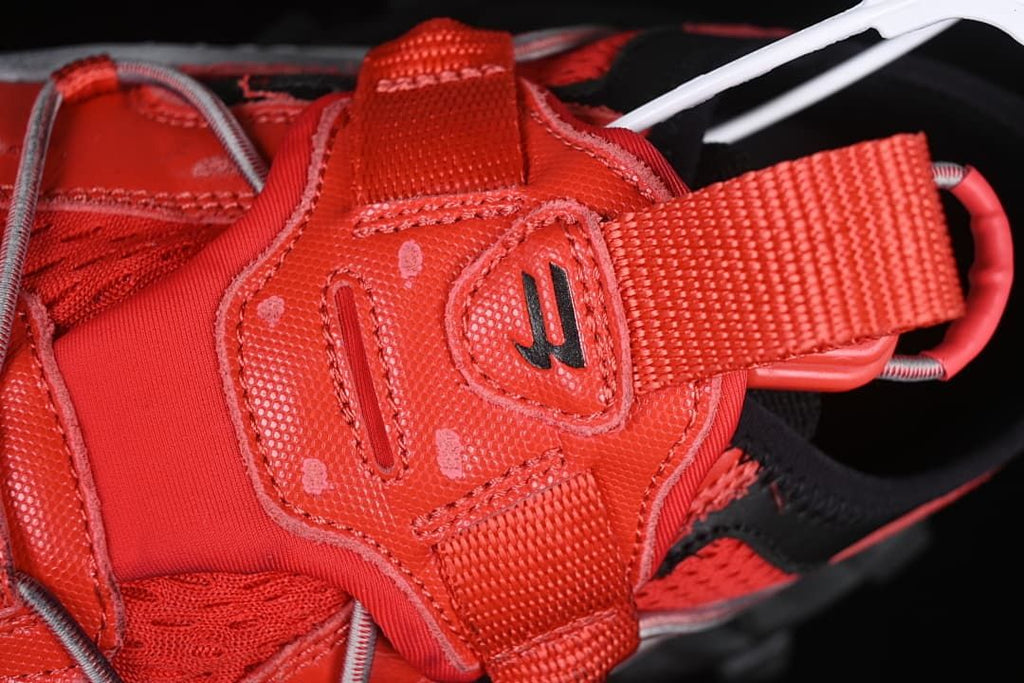 Close-up of the instep strap and buckle detail
