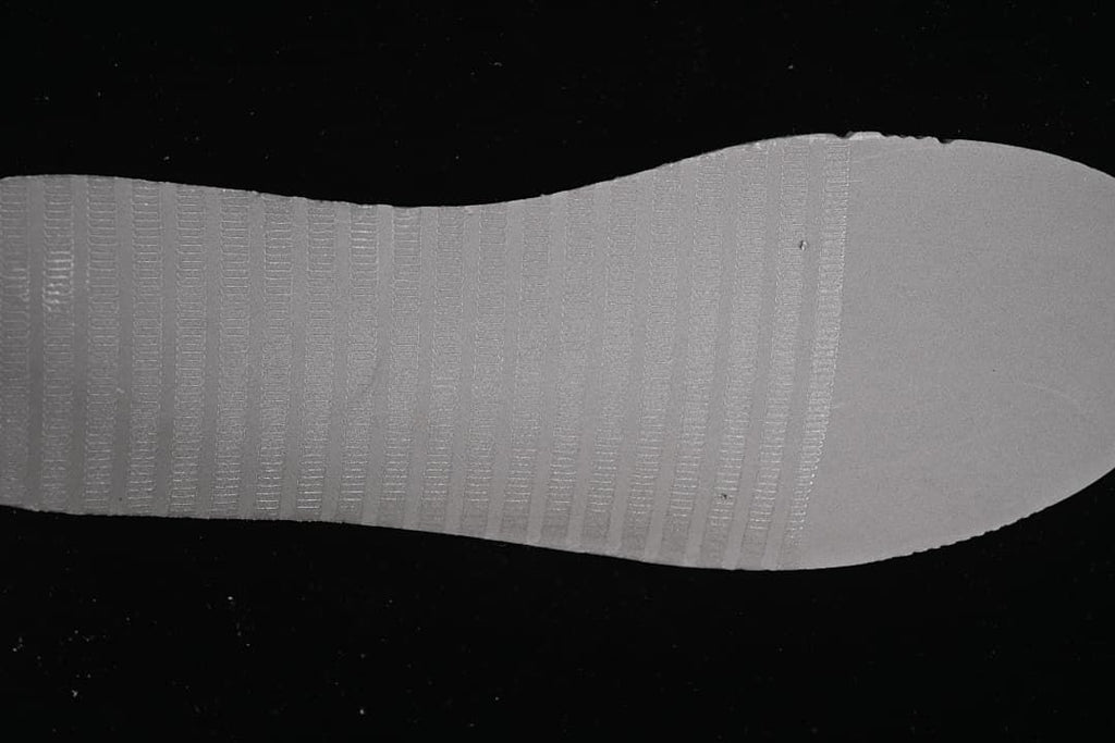 Close-up of the sneaker outsole tread