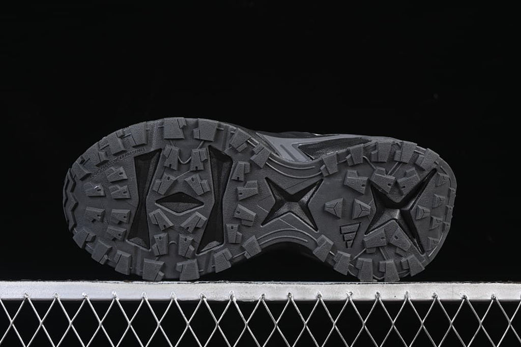 Underside view showing the treaded outsole