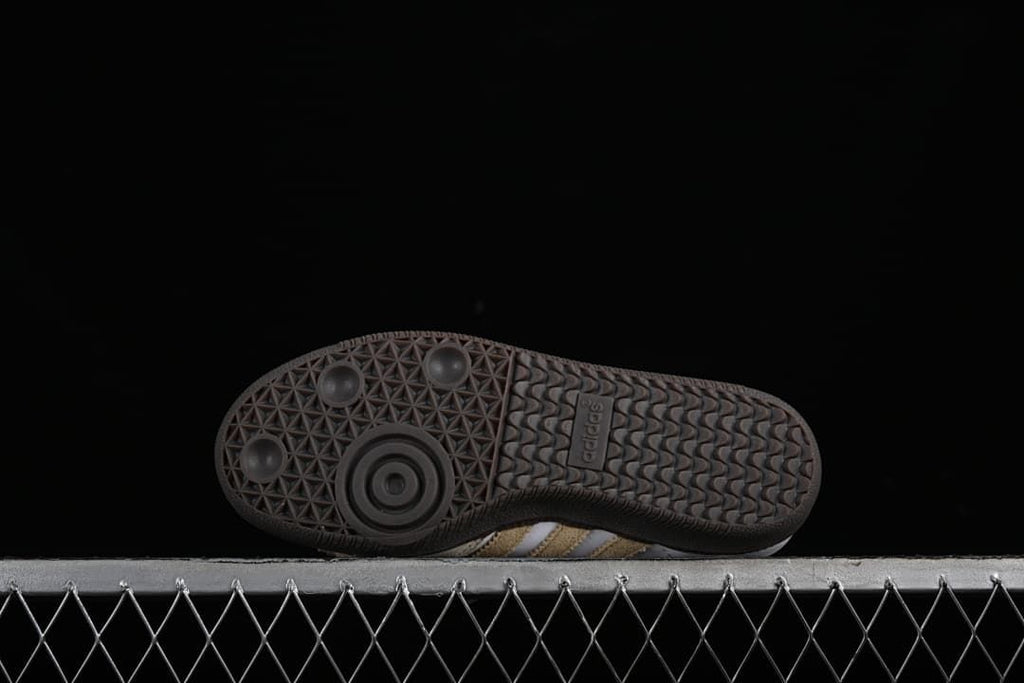Underside view showing the patterned dark outsole
