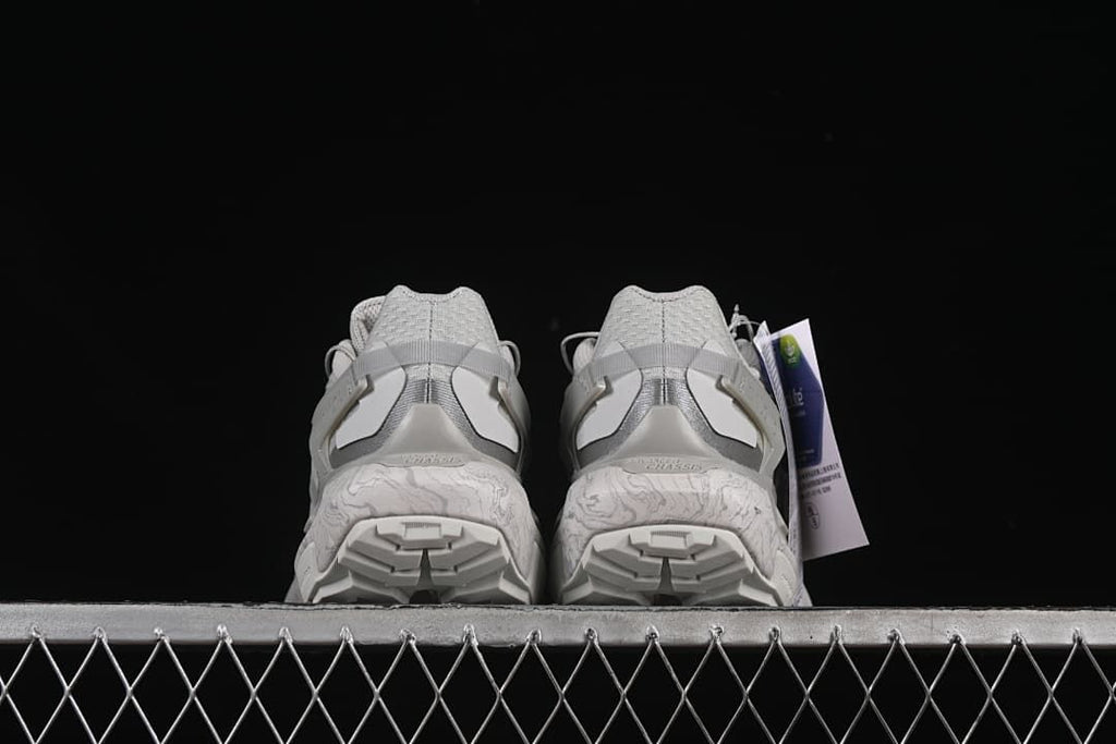 Rear view of the pair showing heel details and tread