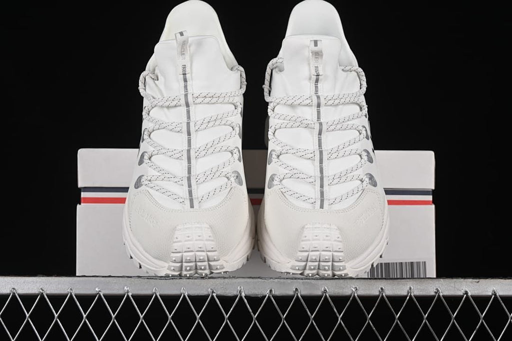 Front view of the pair showing the textured toe areas