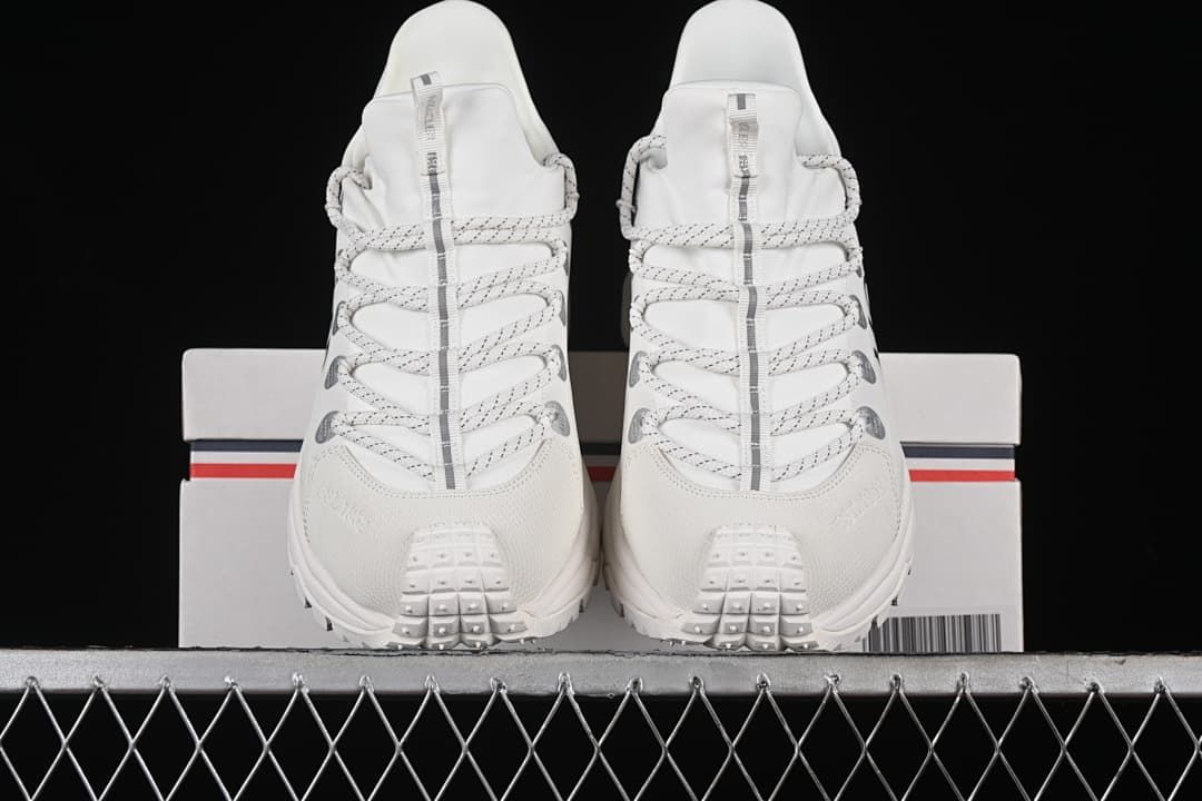 Front view of the pair showing the textured toe areas