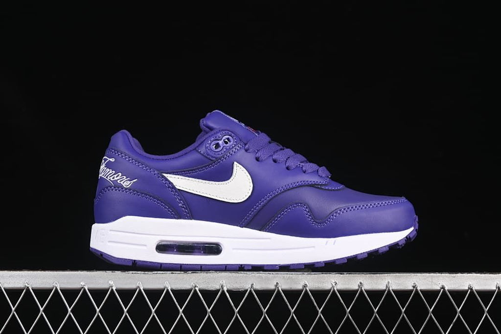 Side profile showing the white Swoosh and Air unit
