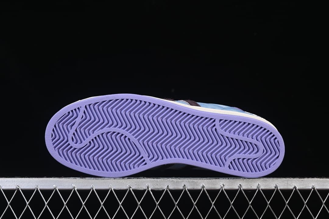 Lavender outsole with herringbone tread pattern