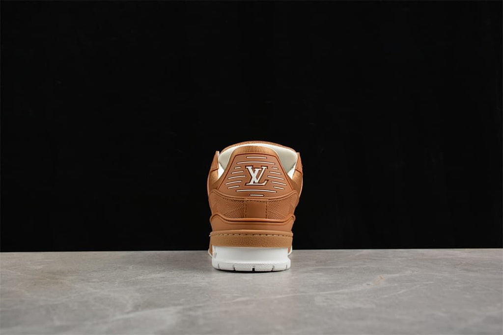 Rear view of the sneaker showing the heel panel and white outsole.