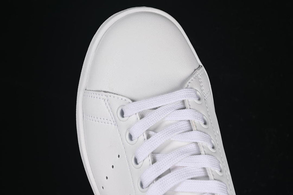 Top-down close-up of the toe and lace area