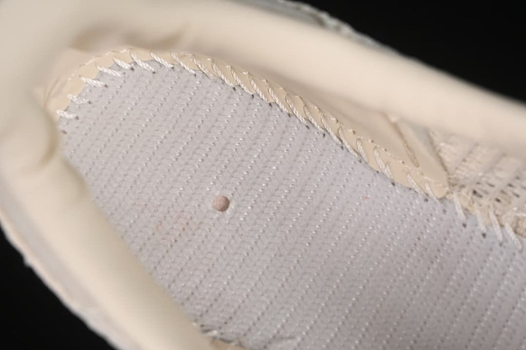 Close-up of the sneaker’s interior lining and stitched construction.
