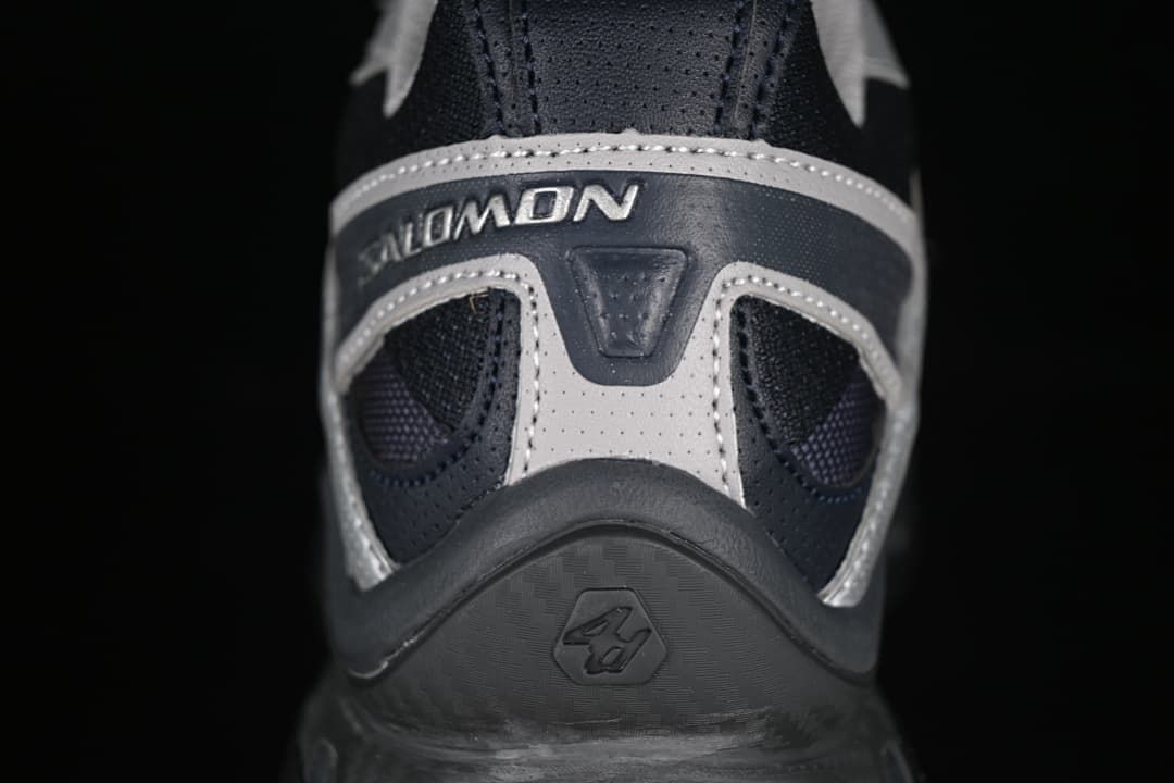 Rear close-up of Salomon XT-Quest heel and outsole