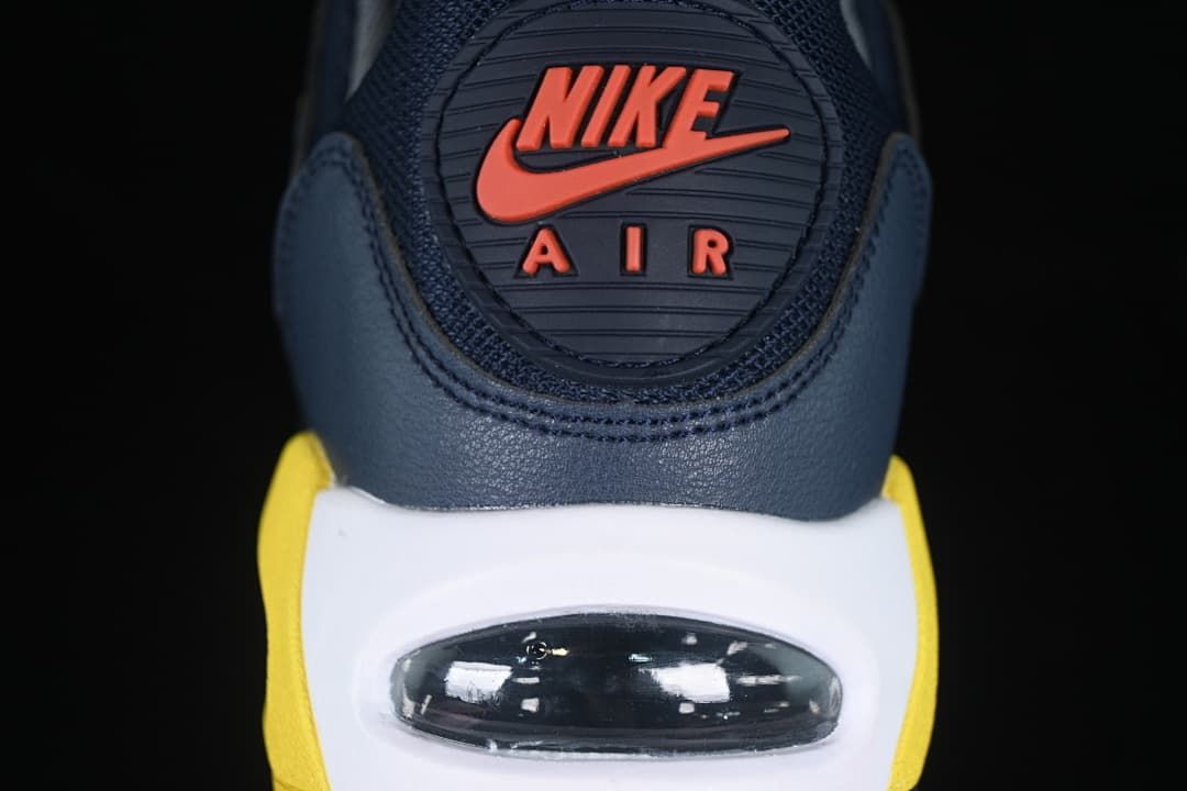 Rear close-up showing Nike Air branding and the visible heel air unit.