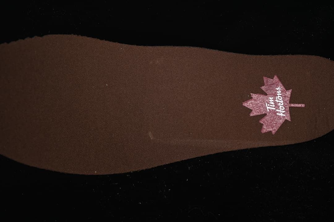 Insole with a maple-leaf graphic
