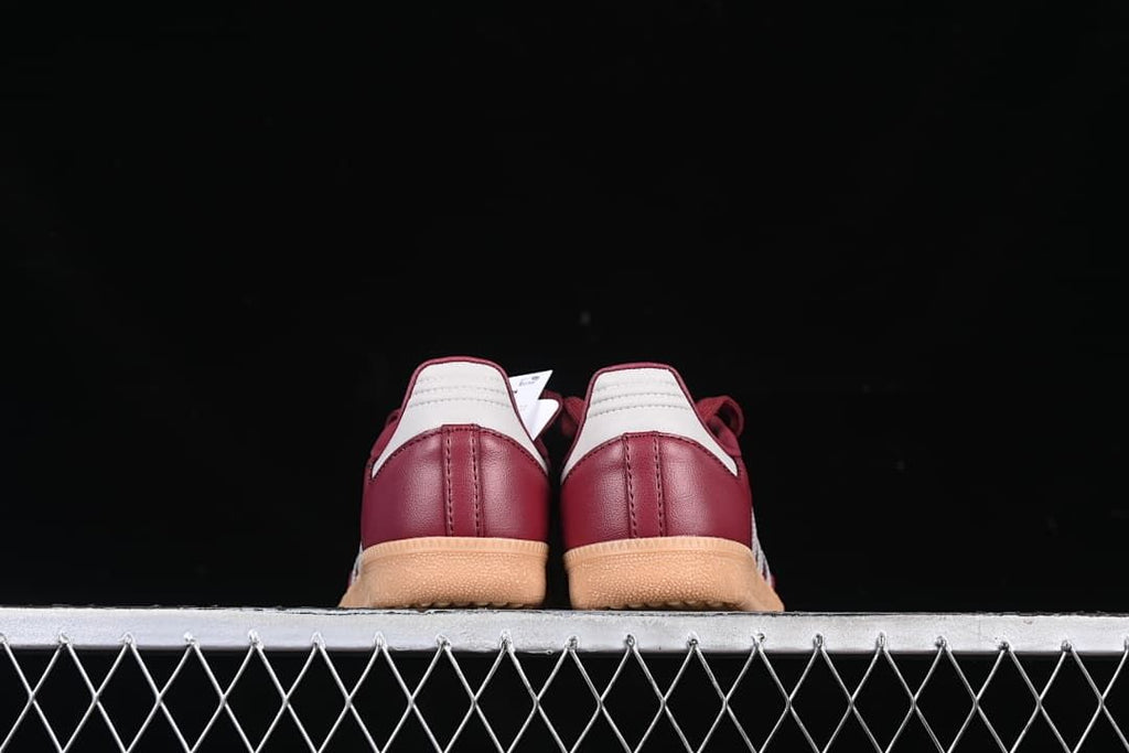Rear view of the pair showing white heel accents