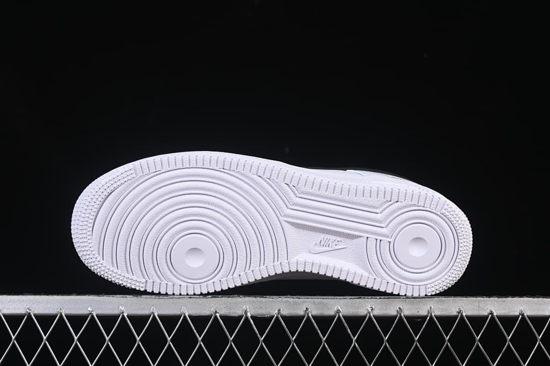 Bottom view showing the patterned outsole