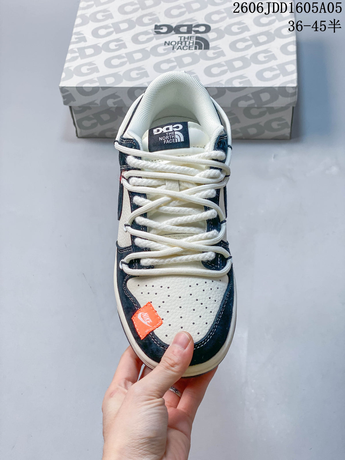 Top view showing the perforated toe box and extended lacing