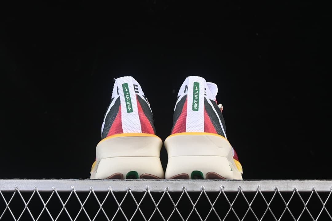 Rear view of both shoes showing heel details