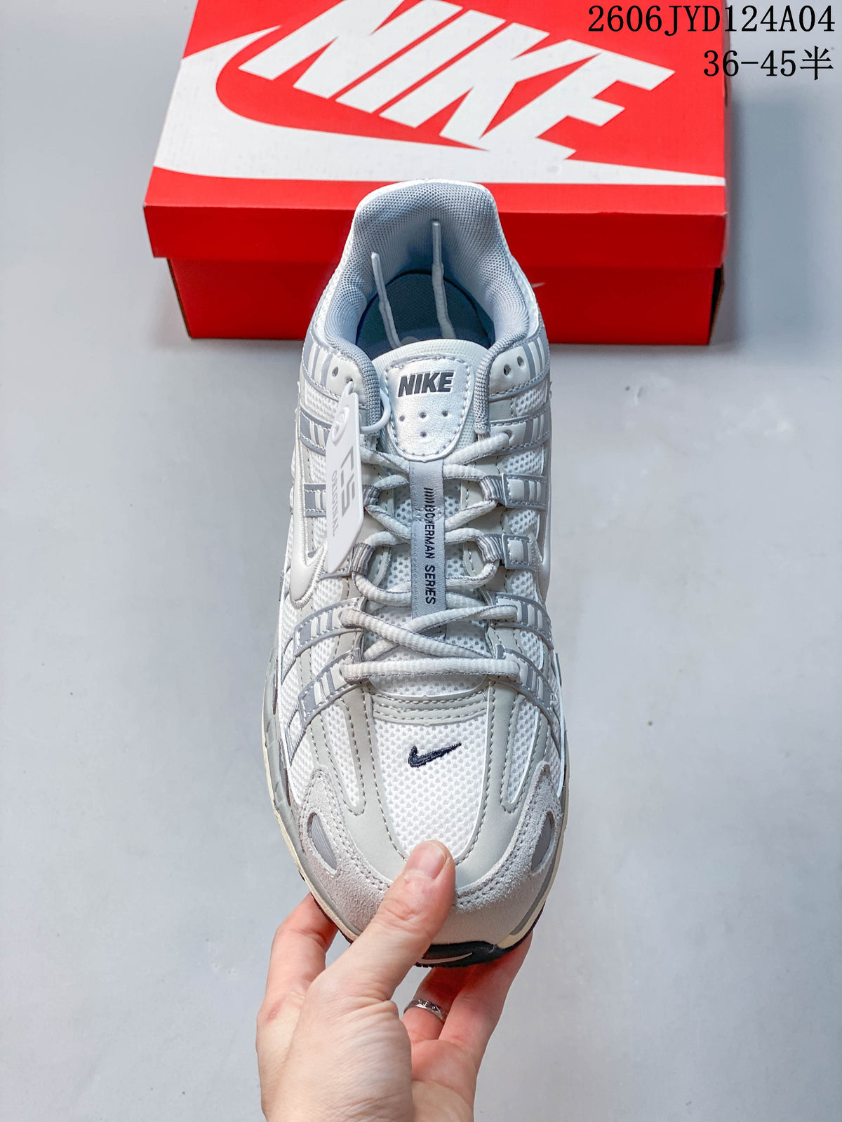 Top view of the Nike P-6000 sneaker showing the laces and mesh panels