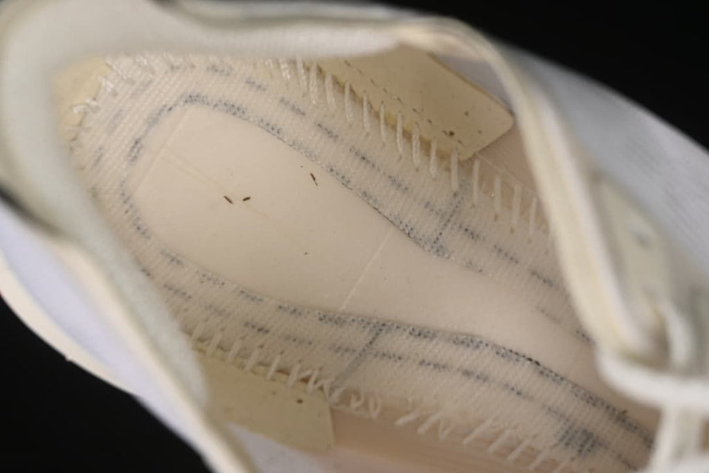 Interior construction detail of the shoe
