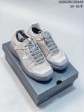 Light gray Arc'teryx Norvan Kopec GTX low-top shoes shown on a box; image overlay states sizes 39–45.5.