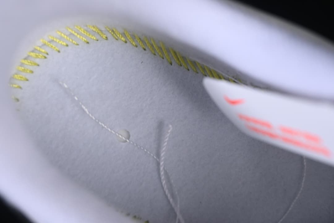 Close-up of interior stitching and lining