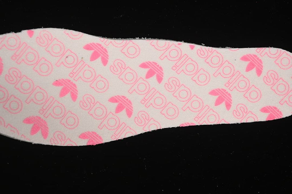 Insole with repeated pink adidas branding