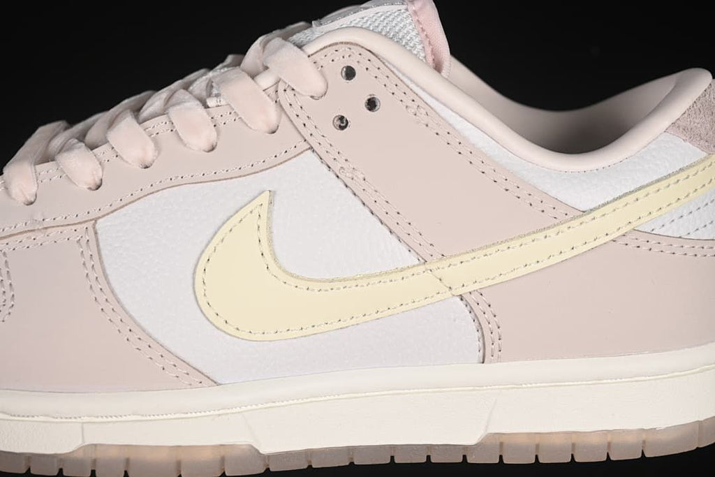 Close-up of the side Swoosh and layered panels