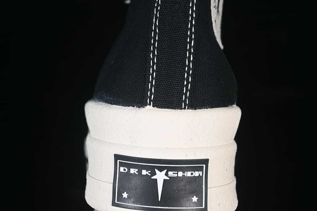 Rear view showing DRKSHDW branding on the thick sole