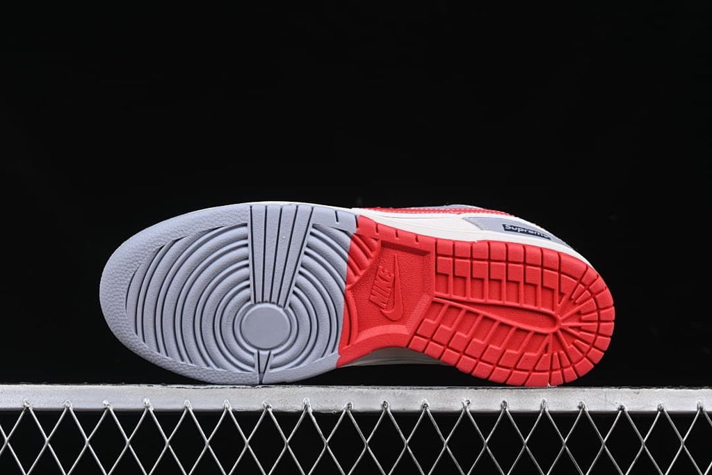 Underside view showing the two-tone outsole tread