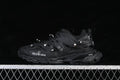 Black Balenciaga Track Piercing sneaker shown in side profile