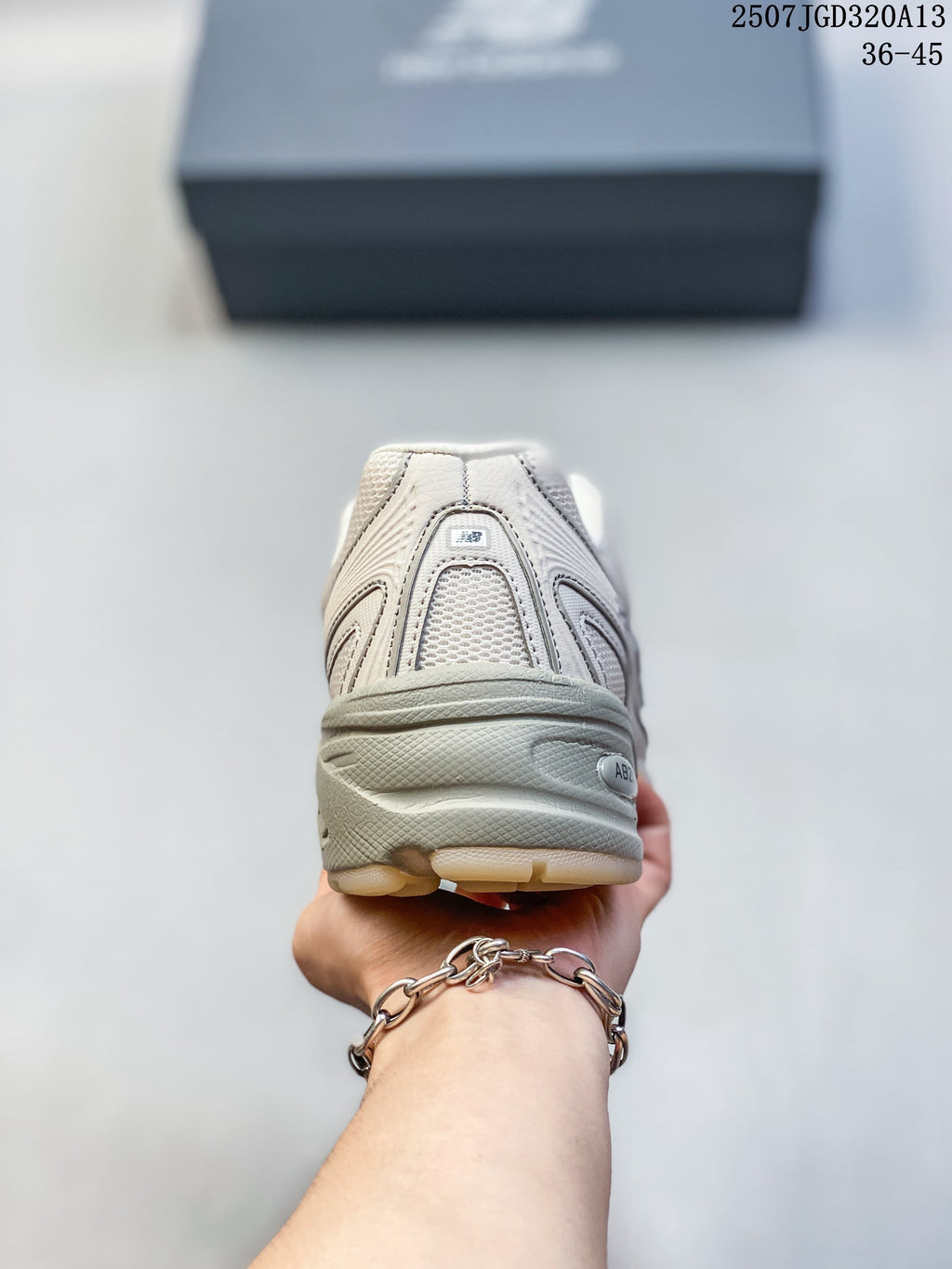 Rear view showing the heel construction and padded collar