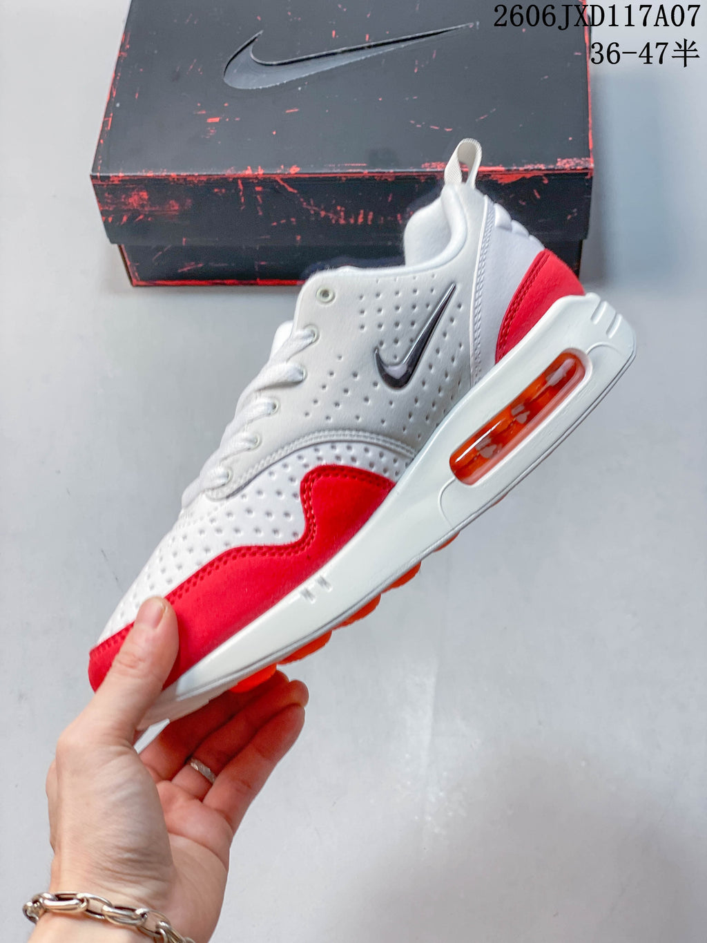 Side view of the Nike Air Max 1 showing the visible Air unit