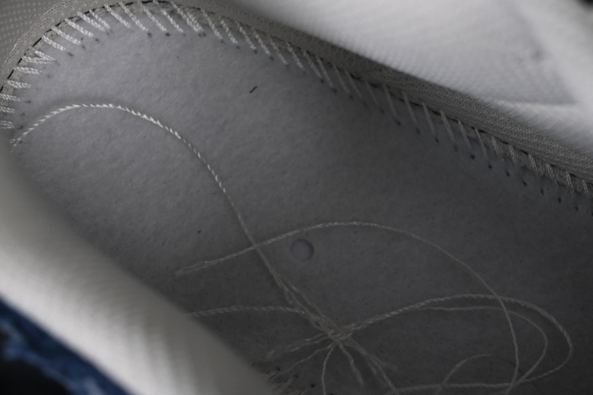 Close-up of the interior lining and stitching