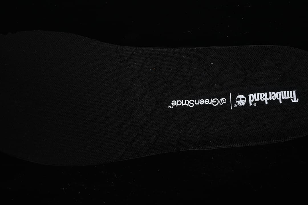 Insole with Timberland and GreenStride branding
