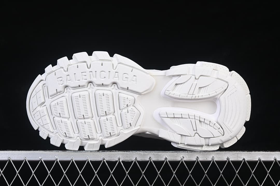 Underside view showing the tread pattern