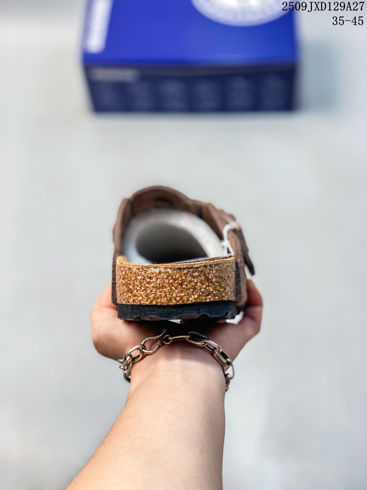 Rear view showing the footbed edge and outsole of the clog