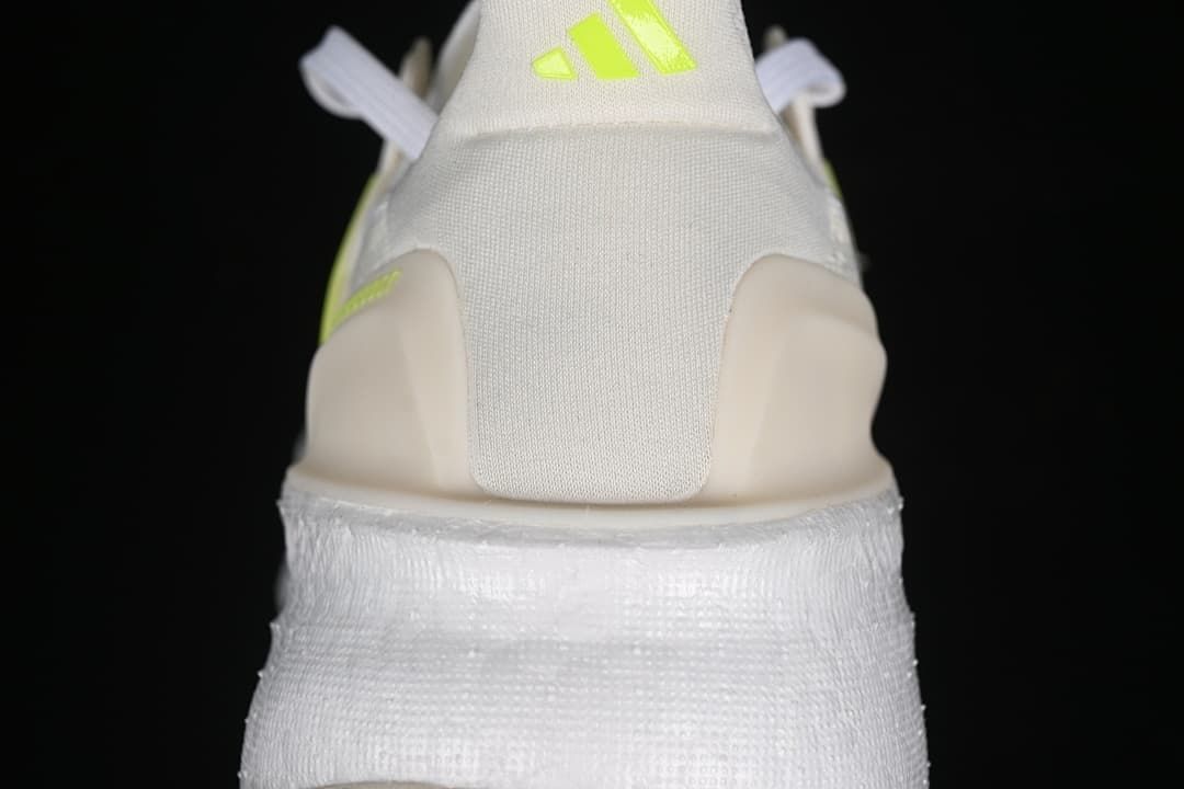 Rear view showing heel construction and branding