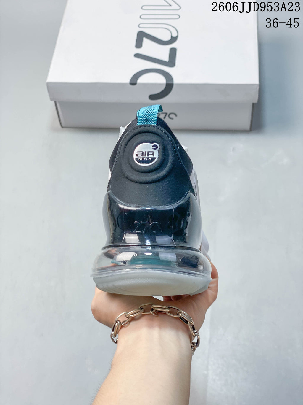 Rear view showing the heel Air Max detail and visible heel unit.