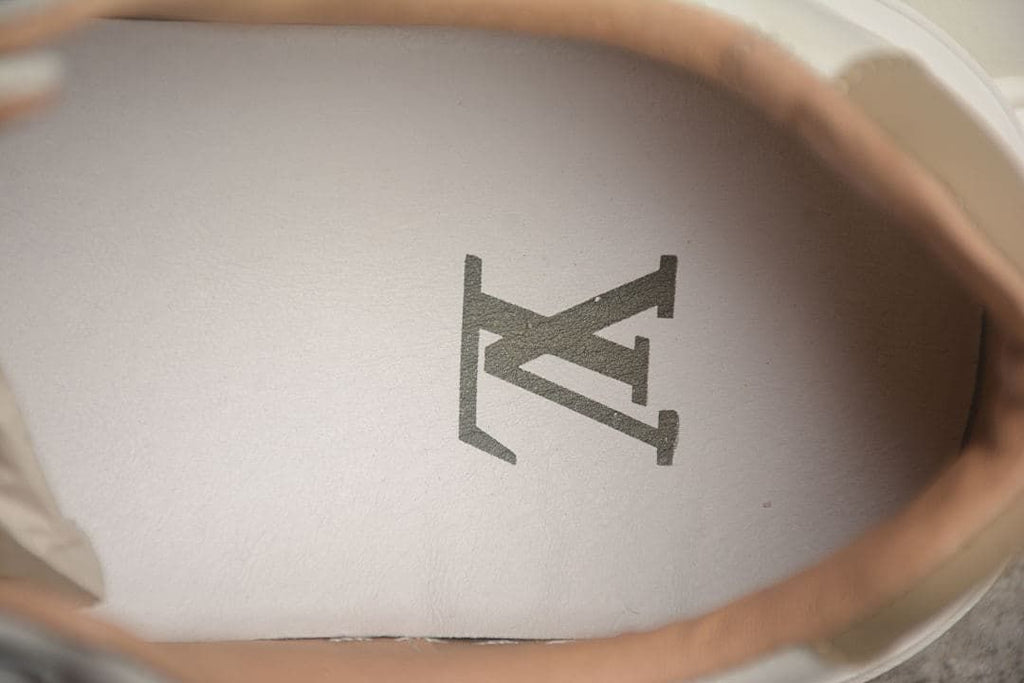 Close-up of the logo on the sneaker's insole