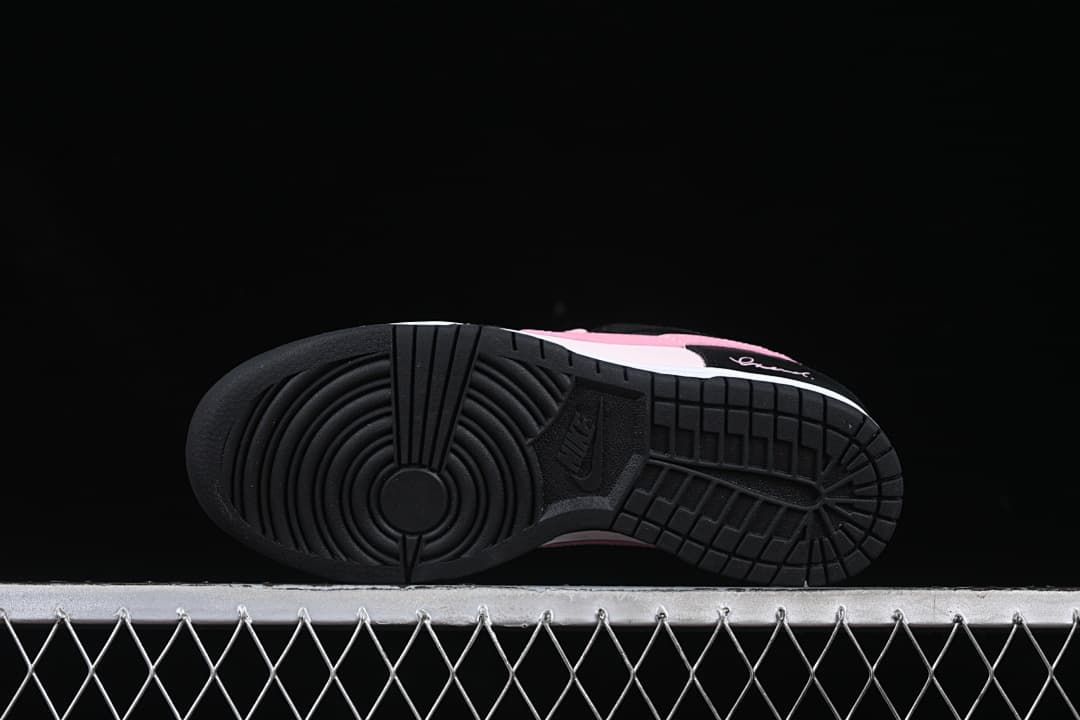 Underside view showing the black outsole tread