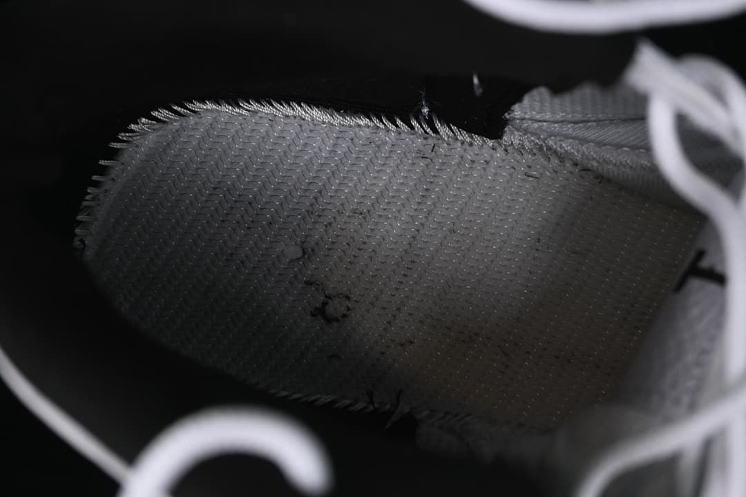 Close-up view inside the sneaker.