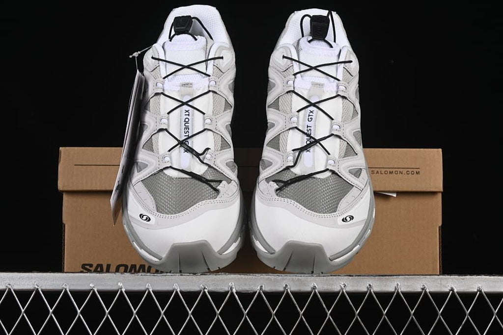 Front view of the pair showing the toe boxes and lacing