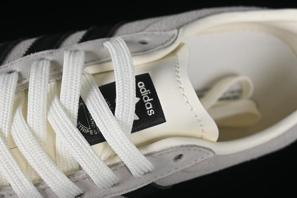 Close-up of the laces and tongue branding
