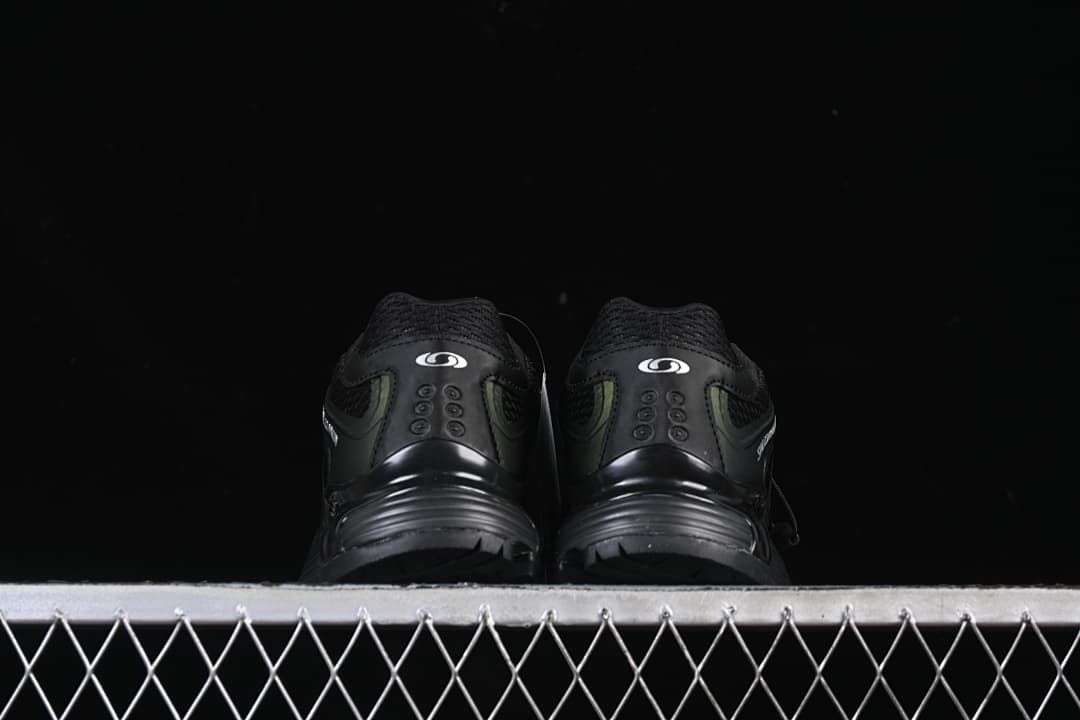 Rear view of both shoes showing the heel design