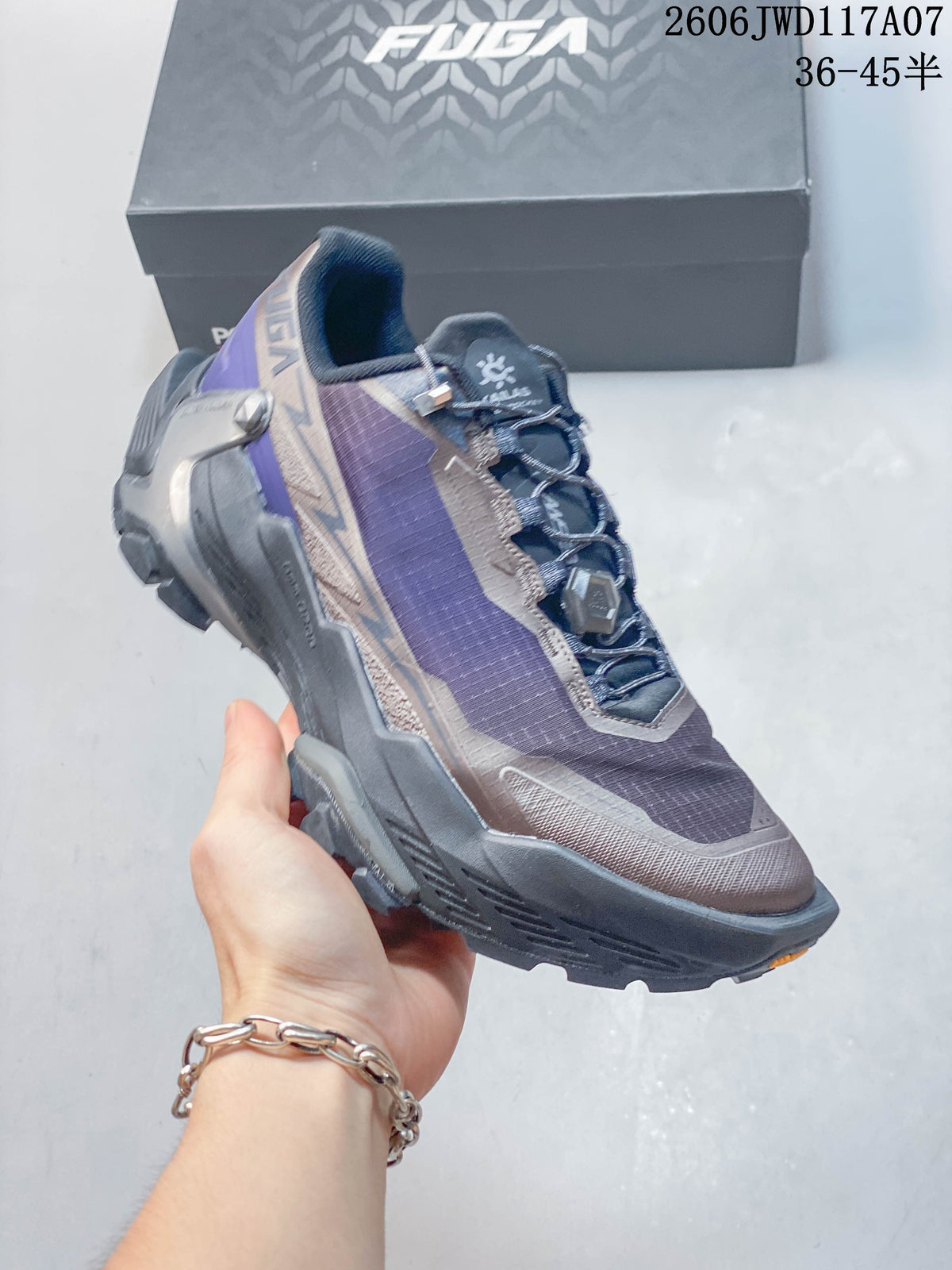 KAILAS FUGA DU 2 trail shoe in a purple and gray colorway