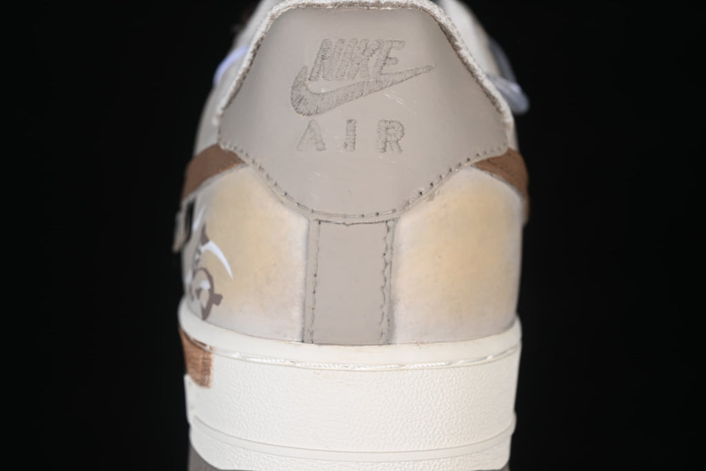 Rear view showing heel panels and Nike Air branding