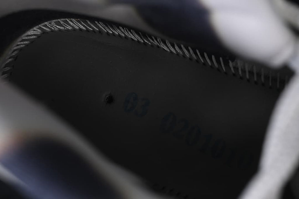 Close-up view inside the sneaker.