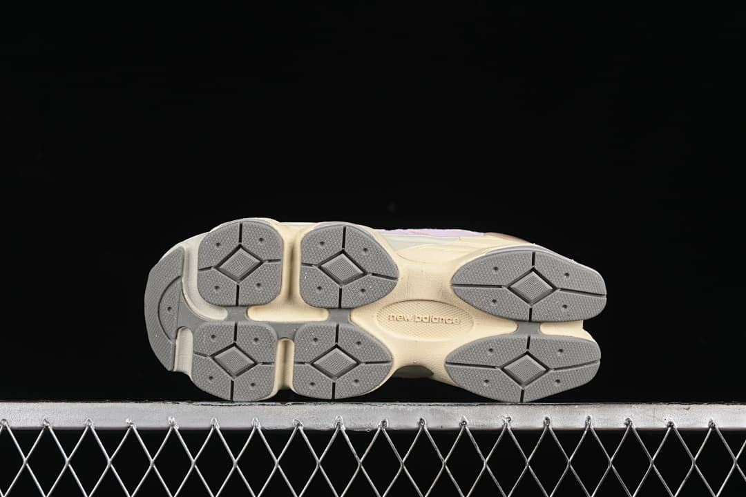 Underside view showing the segmented grey outsole