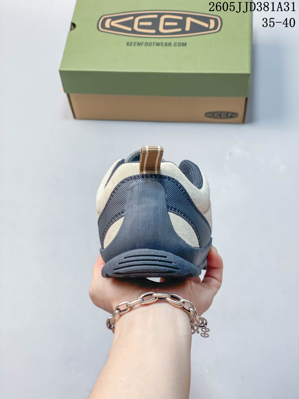 Rear view of the sneaker showing the heel panel and pull loop