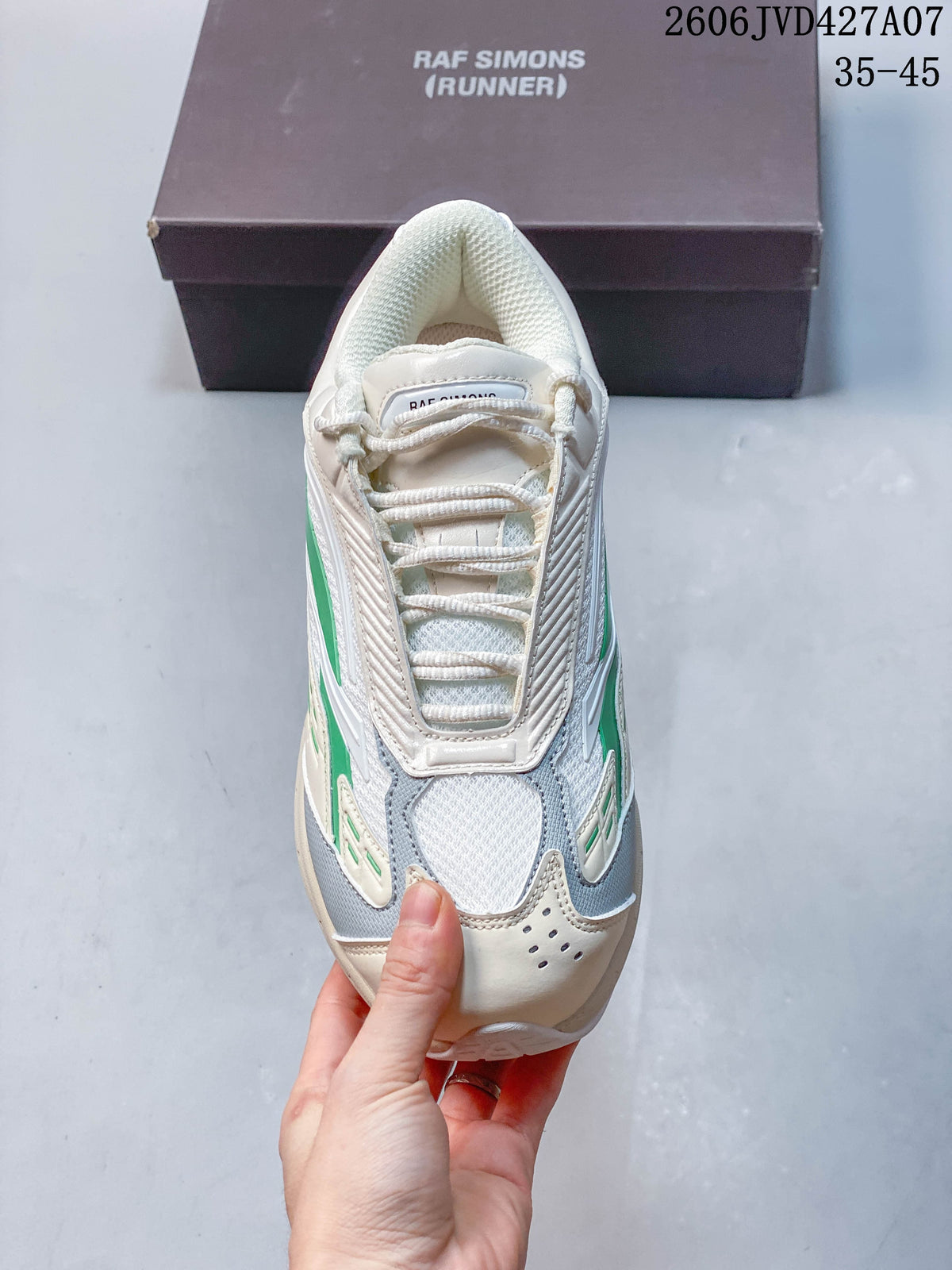 Top view highlighting the laces, rounded toe, and layered panels